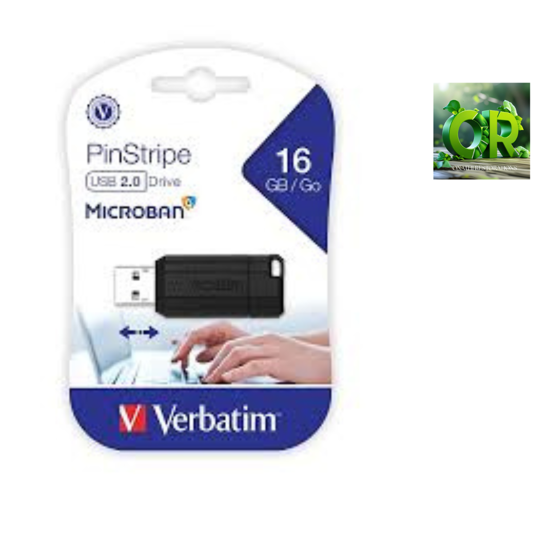 Verbatim PinStripe USB Flash Drive 16GB